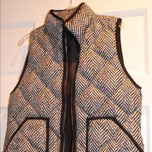 J Crew Herringbone Vest